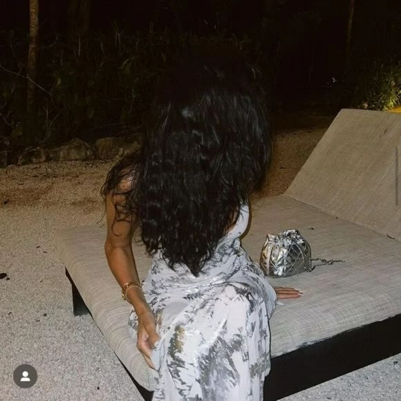 RARE METALLIC PRINT SLIP DRESS - Picture 5 of 16